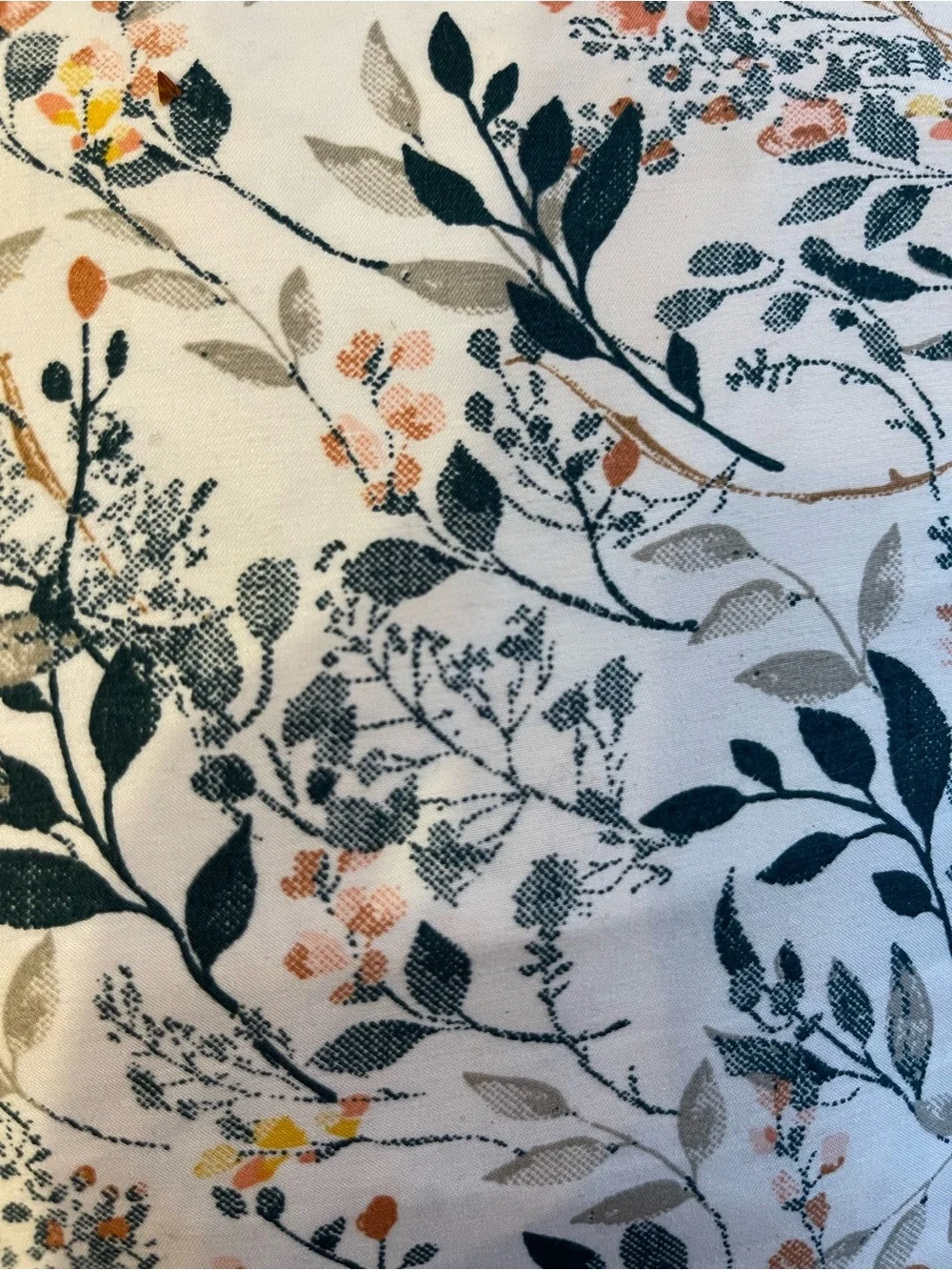 South Point King Sheet Set in Cream with Teal & Peach Floral FLAT & FITTED ONLY